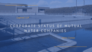 Corporate Status of Mutual Water Companies